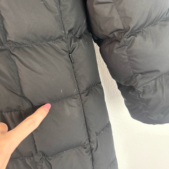 Lands End Black Down Puffer Coat M - Picture 5 of 8